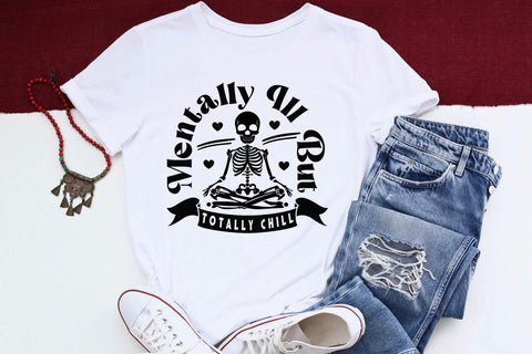mentally ill but totally chill SVG Angelina750 