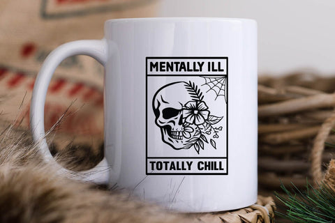 mentally ill totally chill SVG Angelina750 