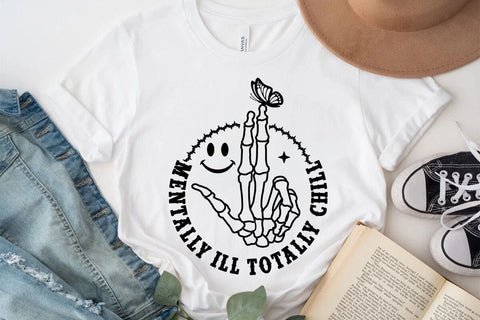 Mentally Ill Totally Chill SVG Angelina750 