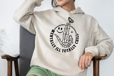 Mentally Ill Totally Chill SVG Angelina750 