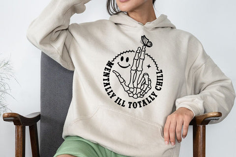 Mentally Ill Totally Chill SVG Angelina750 
