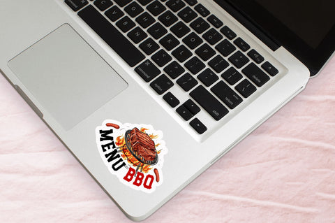 Menu bbq Sticker Design Sublimation Regulrcrative 