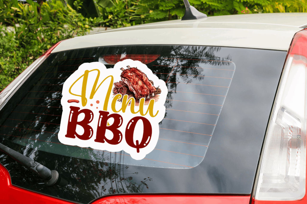 Colorful Bbq Sticker Menu bbq Sticker Design - So Fontsy