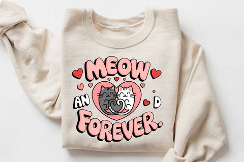 Meow and forever Sublimation Design Sublimation Regulrcrative 