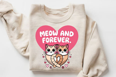Meow and forever Sublimation Design Sublimation Regulrcrative 