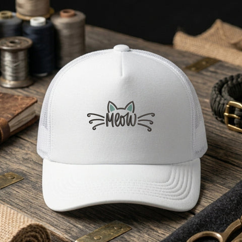 Meow Cat Embroidery Design – Cute Cat Ears Whiskers Machine Embroidery File Embroidery/Applique DESIGNS PatternFeed8 