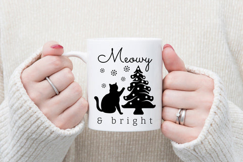 Meowy & Bright | Christmas Cat SVG SVG CraftLabSVG 