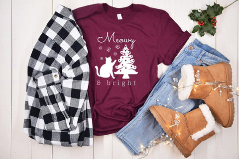 Meowy & Bright | Christmas Cat SVG SVG CraftLabSVG 