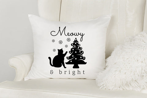 Meowy & Bright | Christmas Cat SVG SVG CraftLabSVG 