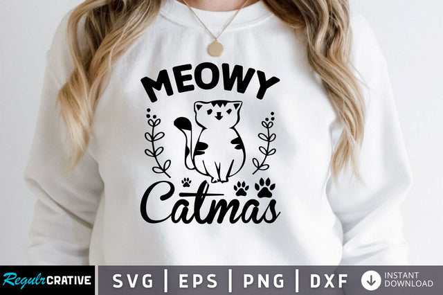 Meowy catmas SVG Design SVG Regulrcrative 