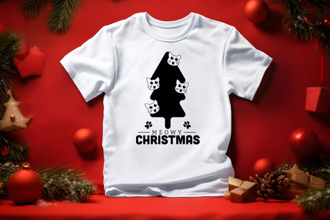 Meowy Christmas - Cat SVG Design SVG CraftLabSVG 