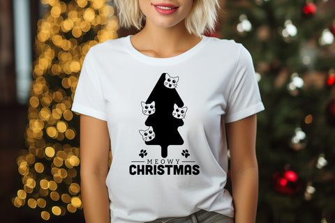 Meowy Christmas - Cat SVG Design SVG CraftLabSVG 