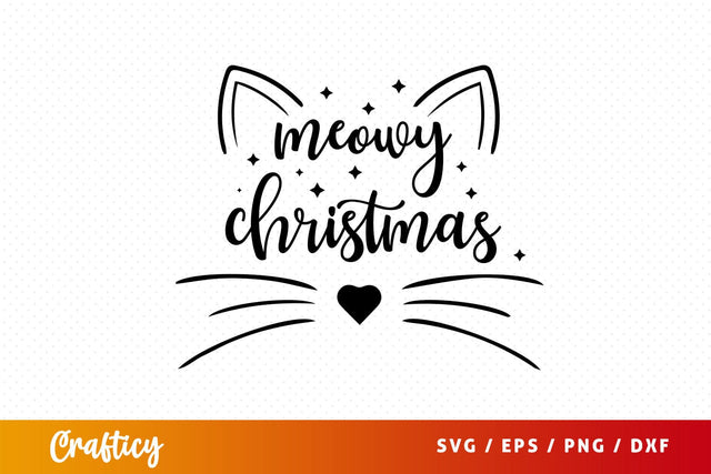 meowy christmas Svg Design SVG Designangry 
