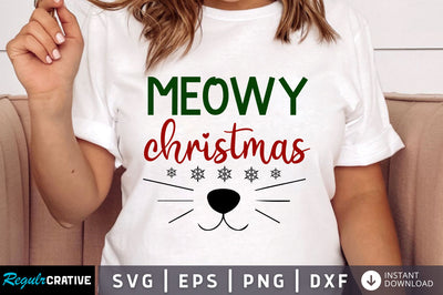 meowy christmas SVG Design SVG Regulrcrative 