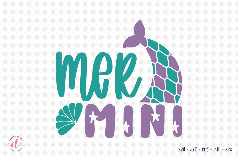 Mer Mini | Mermaid SVG Cut File SVG CraftLabSVG 