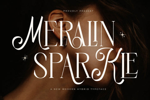 Meralin Sparkle - New Modern Hybrid Font Storytype Studio 