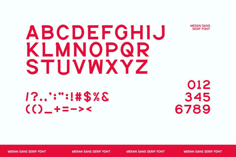 Meran - Modern Sans Serif Font studioalmeera 