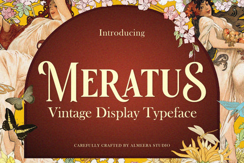 Meratus - Vintage Display Serif Font studioalmeera 
