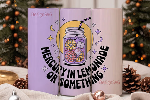 Mercury Lemonade 20oz Tumbler Wrap Sublimation DesignSVG 