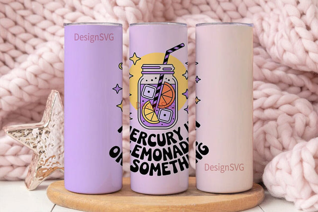 Mercury Lemonade 20oz Tumbler Wrap Sublimation DesignSVG 
