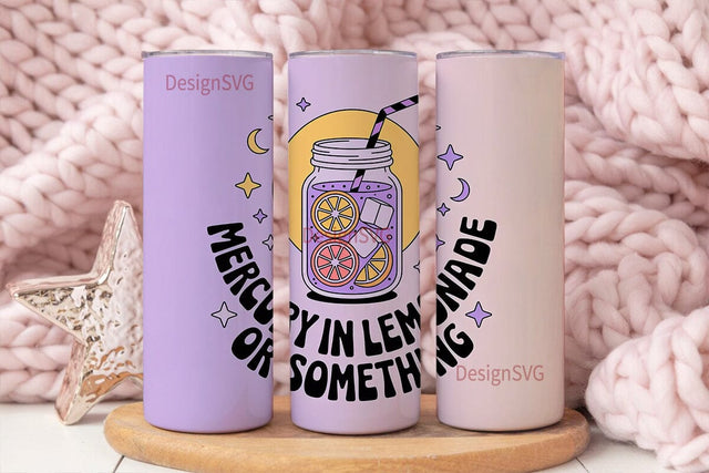 Mercury Lemonade 20oz Tumbler Wrap Sublimation DesignSVG 