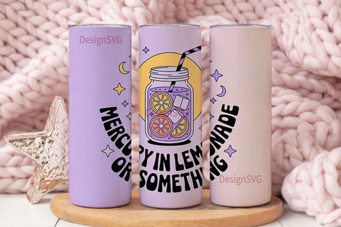 Mercury Lemonade 20oz Tumbler Wrap Sublimation DesignSVG 