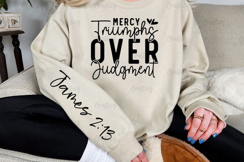 Mercy triumphs over judgment Sleeve SVG Design SVG Designangry 