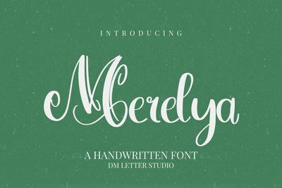 Merelya Font Dm Letter Studio 