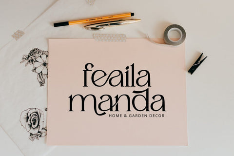 Mergian Modern Serif Typeface Font Fadeline Std. 