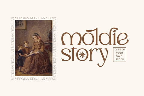 Mergian Modern Serif Typeface Font Fadeline Std. 
