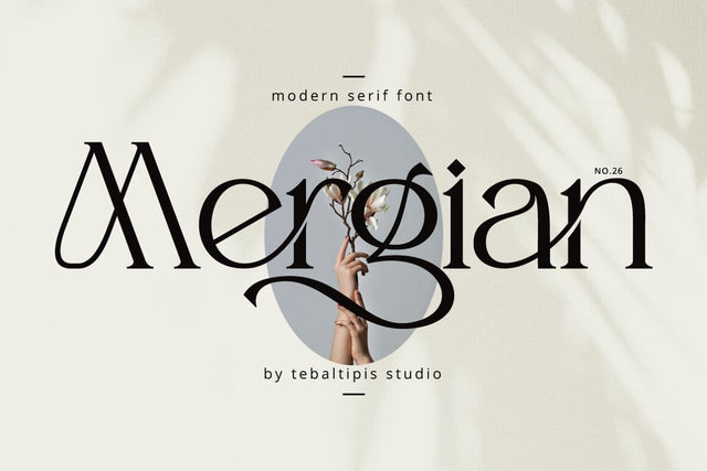 Mergian Modern Serif Typeface Font Fadeline Std. 