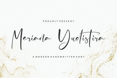 Meriana Yudistira Font Qwrtype Foundry 