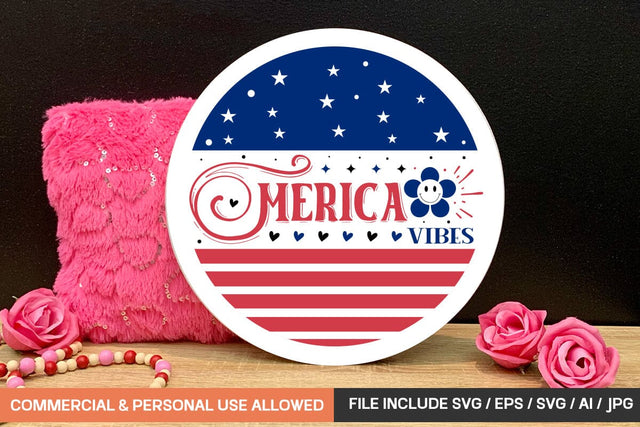 Merica Vibes Svg SVG designmaster24 