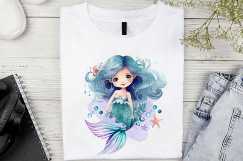 Mermaid clipart Sublimation Design Sublimation Regulrcrative 