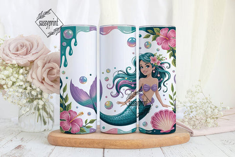 Mermaid Dreams Tumbler Design Sublimation sassyprint 