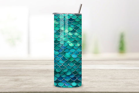 Mermaid Galaxy Tumbler wrap, Seamless Wrap PNG Sublimation FloridPrintables 