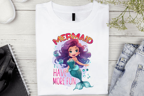 Mermaid have more fun Sublimation Design Sublimation Regulrcrative 