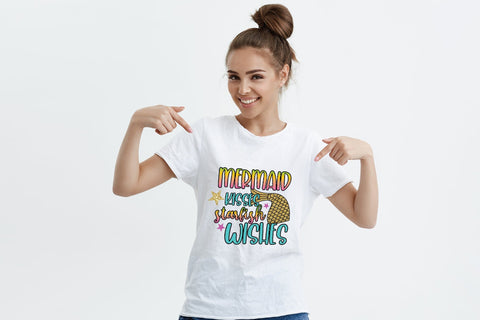 Mermaid Kisses Starfish Wishes - Summer Sublimation Design Sublimation CraftLabSVG 