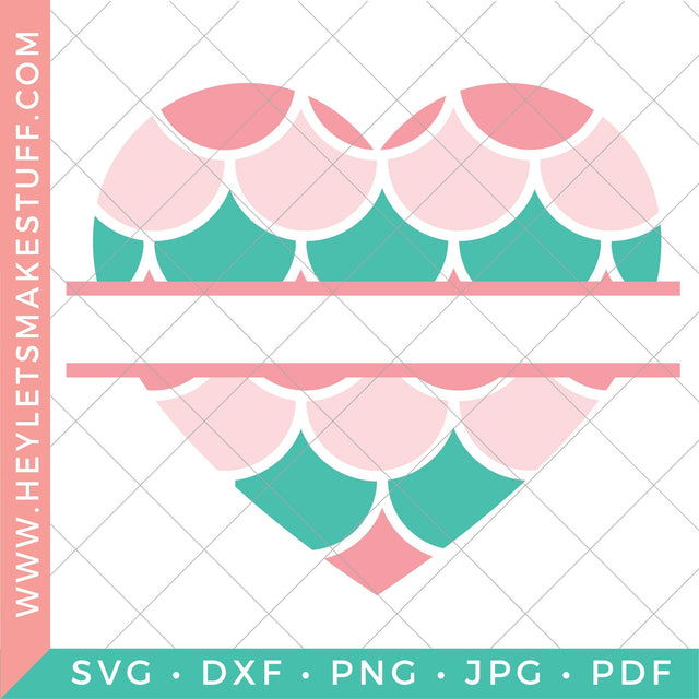 Mermaid Monogram 2 SVG Hey Let's Make Stuff 