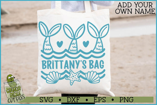 Mermaid Monogram SVG File SVG Crunchy Pickle 