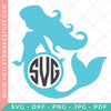 Mermaid Monogram SVG - So Fontsy