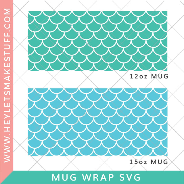 Mermaid Mug Wrap Sublimation Hey Let's Make Stuff 