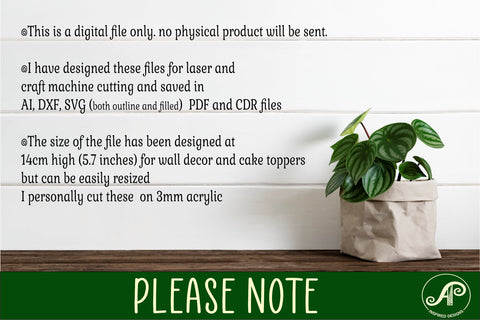 Mermaid number cake toppers, 10 designs SVG laser cut SVG APInspireddesigns 