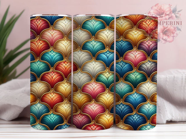 Mermaid Scales 20oz Tumbler Wrap PNG, Mermaid Tumbler Png, Straight & Tapered Tumbler Wrap, Instant Digital Download Sublimation Li Zamperini 