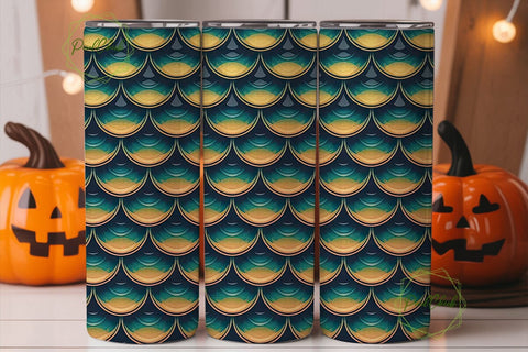 Mermaid Scales 20oz Tumbler Wrap Sublimation PixelChick 