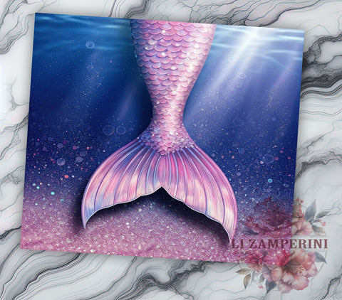 Mermaid Scales Glitter 20oz Tumbler Wrap, Mermaid Scales, Glitter Sublimation, 20oz Tumbler, Mermaid Lover Gift, Ocean Tumbler, Mermaid Tail Sublimation Li Zamperini 