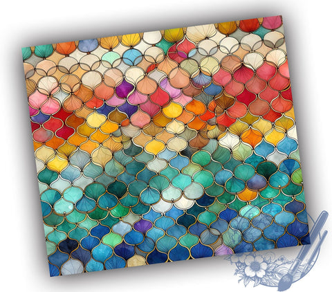 Mermaid Scales Tumbler, Mermaid Tumbler Png, Straight & Tapered Tumbler Wrap, Instant Digital Download Sublimation ToriDesigns 