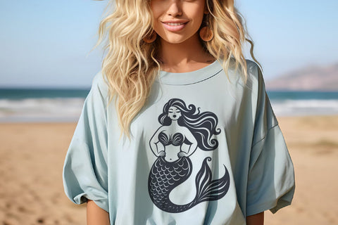 Mermaid Silhouette SVG Bundle | 4 Magical Mermaid Designs SVG Tafti Art 