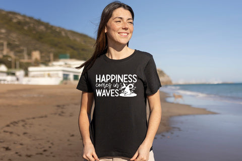Mermaid SVG - Happiness Comes in Waves SVG CraftLabSVG 