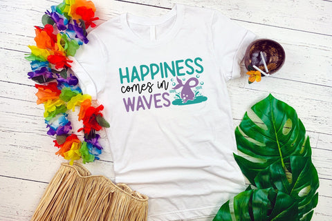 Mermaid SVG - Happiness Comes in Waves SVG CraftLabSVG 